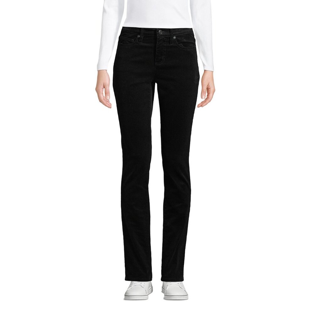 Lands' End Stretchy Corduroy Jeans - BLACK - US 12